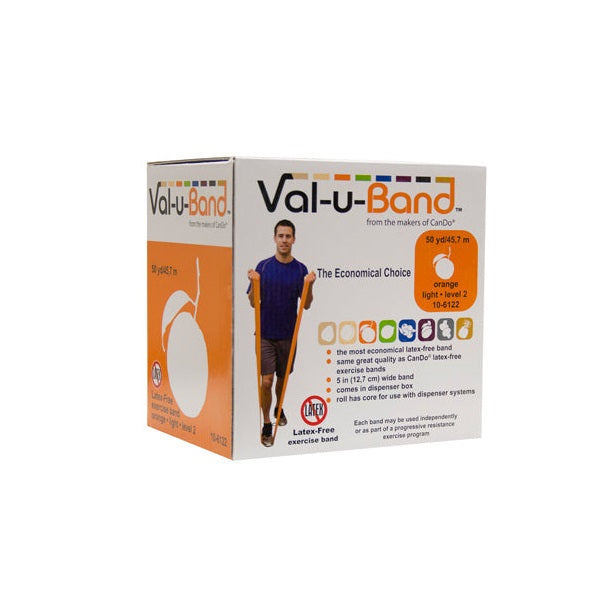 Val-u-Band Latex Free Exercise Band - Orange (level 2/7)