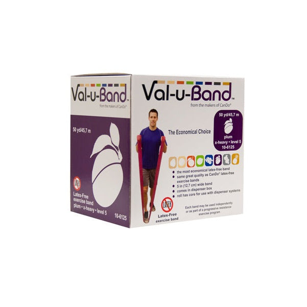 Val-u-Band Latex Free Exercise Band - Plum (level 5/7)