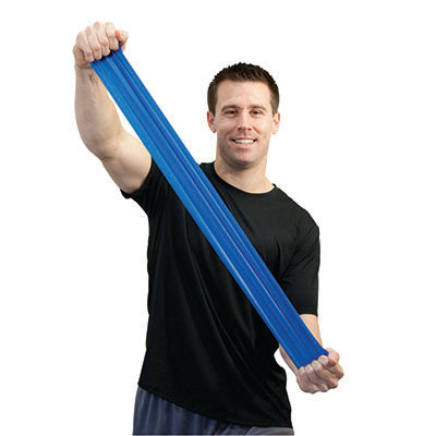 Sup-R Band, Latex-free, 5-foot Singles, Blue - heavy