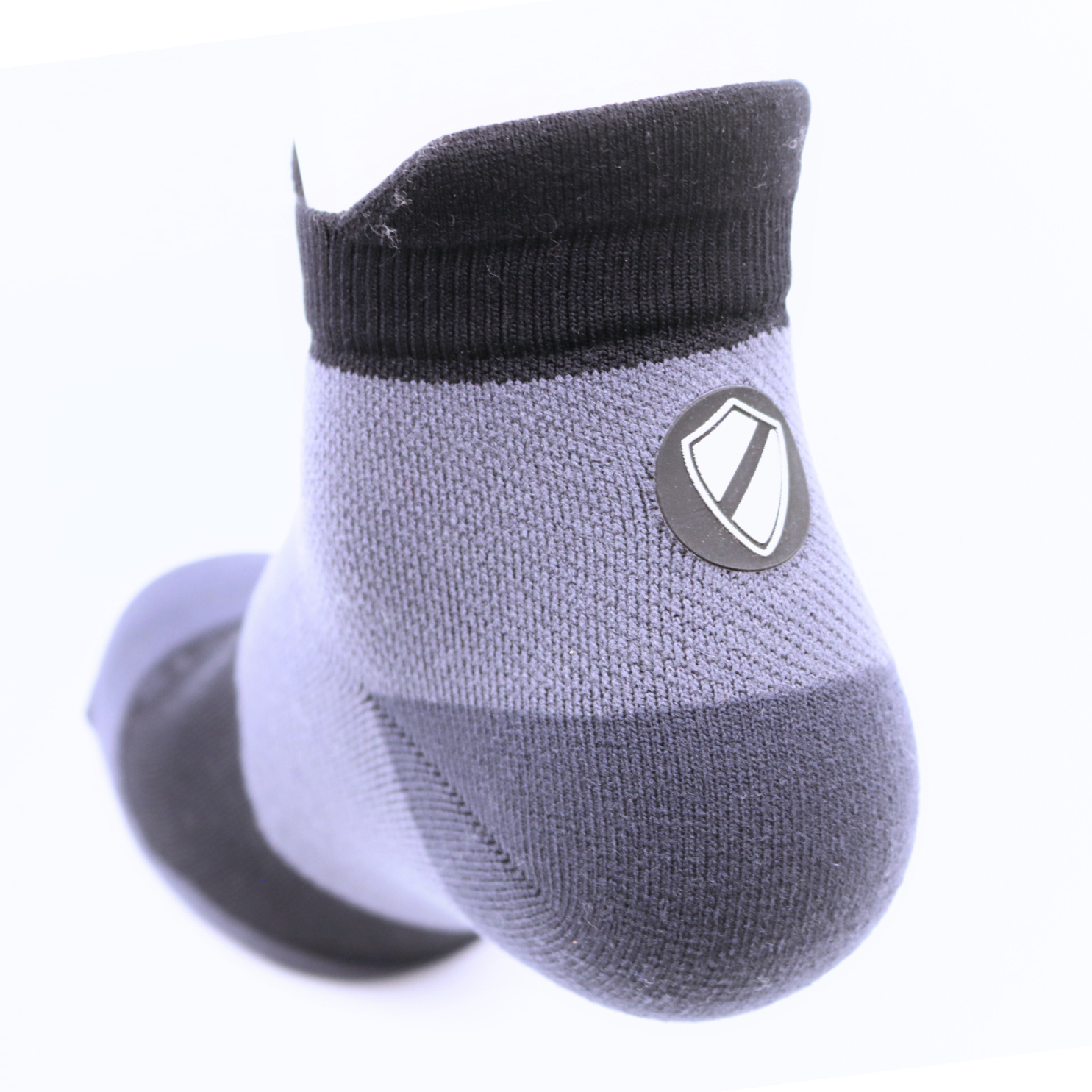 MediSports Performance Ankle Socks (20-30 mmHg) - Black/Grey