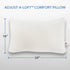 Medisports Adjustable-Loft Fiber Comfort Pillow