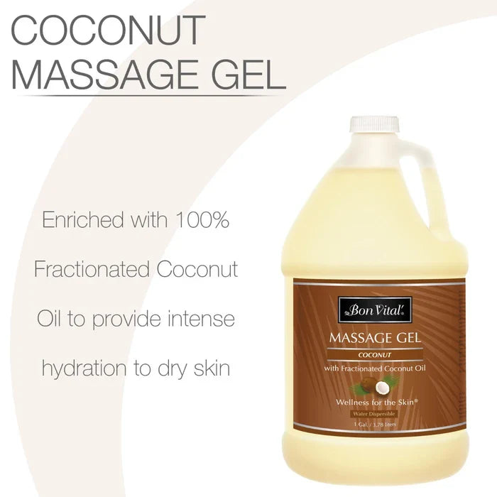 Bon Vital Coconut Massage Gel 1 Gallon